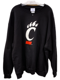 Cincinnati Bearcats "C" Crew Sweatshirt - Black
